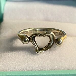 Tiffany & Co. Open Heart Cocktail Ring (5.5) Authentic